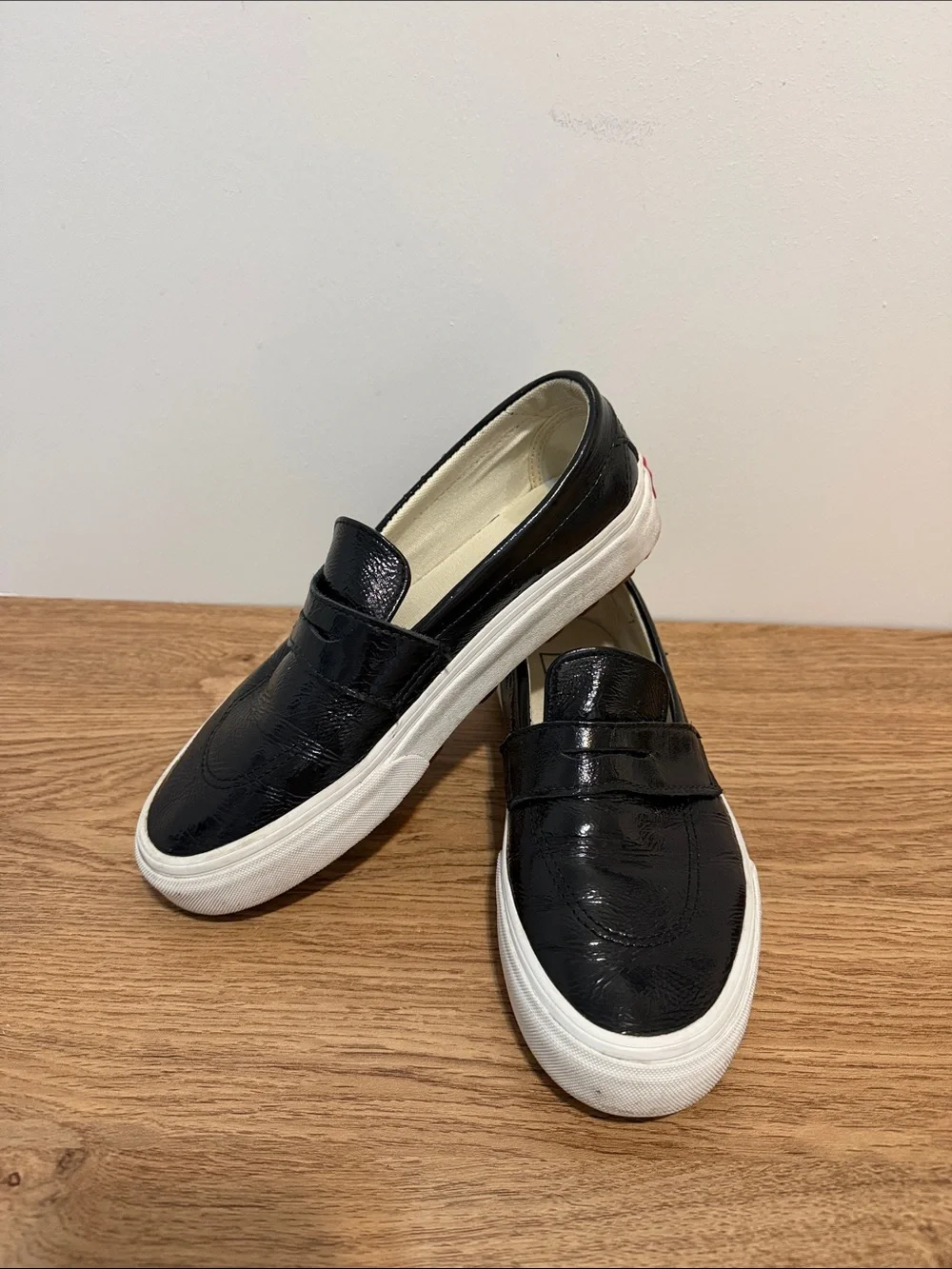 Vans Black Style 53 DX Slip-On Loafers with White Solemn